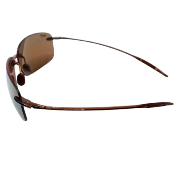 MAUI JIM~422-06~Breakwall~POLARIZED SUNGLASSES RIMLESS LIGHTWEIGHT UNISEX w/CASE - Picture 8 of 8